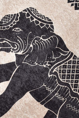 Tepih (80 x 150) Elefante Nero Djt