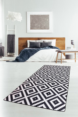 Tepih (80 x 200)  Black White Djt