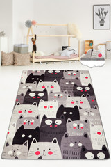 Tepih (80 x 200) Mačke Grey Djt