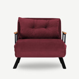 Kauč na razvlačenje s 1 sjedalom Sando Singl - Maroon