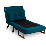 Kauč na razvlačenje s 1 sjedalom Sando Single - Petrol Green