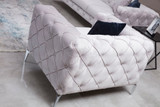 Wing Chair Como - svijetlo siva