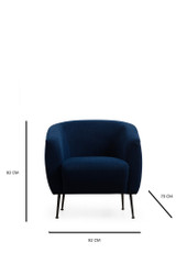 Wing Chair Eses Blue - Krilo Wing Chair Eses Blue - Krilo