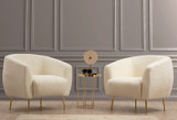 Wing Chair Eses Cream Bouclette Wing Chair Eses Cream Bouclette