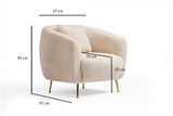 Wing Chair Istiridye - Bež