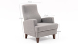 Wing Chair Kana Bergere - svijetlo siva
