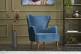 Wing Chair Karina - Plava