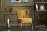 Wing Chair Layla - Zlato