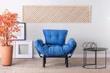 Wing Chair Nitta Singl - Plava