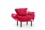 Wing Chair Nitta Singl - Maroon