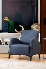 Wing Chair Petra – Plava