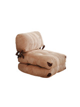 Kauč na razvlačenje s 1 sjedalom Fold Kadife - Camel a.g