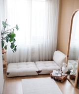 Kauč na razvlačenje s 1 sjedalom Fold Teddy - Krem a.g