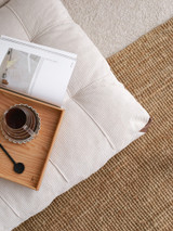 Kauč na razvlačenje s 2 sjedala Fold Kadife 2 - Bijela a.g