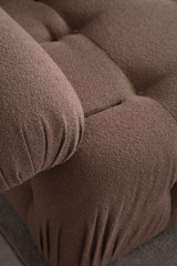 Sofa s 3 sjedala Doblo 3 sjedala (L1-Pouffe-1R) - Cappucino a.g