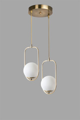 Luster Ahu 2 Li Tepsili Beyaz Camlı Eskitme Sarkıt a.g