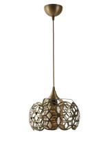 Luster Nevra Büyük Tekli Sarı Bal Camlı   a.g