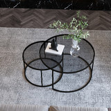 Set stolića za kavu Tokio - Crni 60 a.g