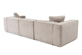 Kutna garnitura Lora (L1-O1-1R-POUFFE ) - Mocha a.g