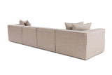 Kutna garnitura Sora (L1-O1-O1-1R-POUFFE ) - Pješčano bež a.g