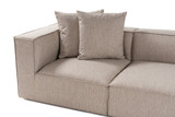 Kutna garnitura Sora (L1-O1-O1-1R-POUFFE ) - Pješčano bež a.g