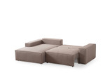 Kutna sofa-krevet Pırlo Lijevi kut - smeđa a.g Kutna sofa-krevet Pırlo Lijevi kut - smeđa a.g