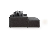 Kutna sofa-krevet Pırlo kut lijevo - tamno siva a.g