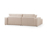 Kutna sofa-krevet Pırlo kut lijevo - Ecru a.g