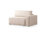 Kutna sofa-krevet Pırlo kut lijevo - Ecru a.g