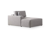 Kutna sofa-krevet Pırlo kut lijevo - svijetlo siva a.g
