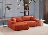 Kutna sofa-krevet Pırlo Lijevi kut - narančasta a.g