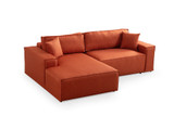 Kutna sofa-krevet Pırlo Lijevi kut - narančasta a.g