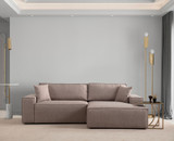 Kutna sofa-krevet Pırlo kut desno - smeđa a.g Kutna sofa-krevet Pırlo kut desno - smeđa a.g