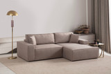 Kutna sofa-krevet Pırlo kut desno - smeđa a.g