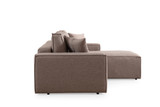Kutna sofa-krevet Pırlo kut desno - smeđa a.g Kutna sofa-krevet Pırlo kut desno - smeđa a.g