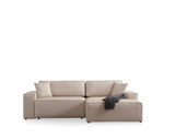 Kutna sofa-krevet Pırlo kut desno - Ecru a.g