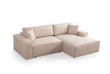 Kutna sofa-krevet Pırlo kut desno - Ecru a.g