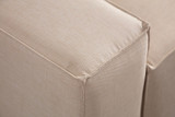 Kutna sofa-krevet Pırlo kut desno - Ecru a.g