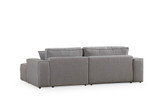 Kutna sofa-krevet Pırlo kut desno - svijetlo siva a.g