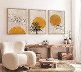 Ukrasna uokvirena MDF slika (3 komada) Huhu147 - 50 x 70   a.g