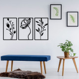 Ukrasni metalni zidni dodatak Cvijeće a.g