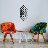 Ukrasni metalni zidni dodatak Geometrija   a.g