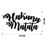 Ukrasni metalni zidni dodatak Hakuna Matata   a.g