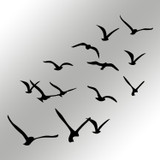 Ukrasni metalni zidni dodatak Migracija a.g