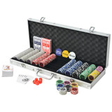 Set za Poker s 500 Laserskih Žetona Aluminijum Set za Poker s 500 Laserskih Žetona Aluminijum