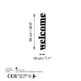 Ukrasni metalni zidni dodatak Dobrodošli-5 a.g
