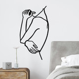 Ukrasni metalni zidni dodatak žena 2 a.g