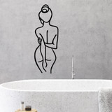 Ukrasni metalni zidni dodatak Žensko tijelo a.g