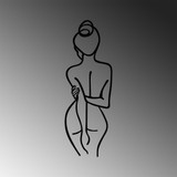 Ukrasni metalni zidni dodatak Žensko tijelo a.g