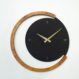 Ukrasni metalni zidni sat Drveni metalni zidni sat Moon Time - APS117 a.g